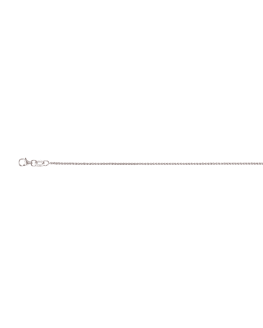9CT W/G D/C WHEAT 1.25mm/60cm