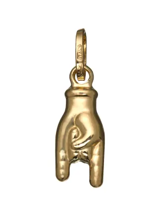 14CT Y/G CORNI CHARM 16mm
