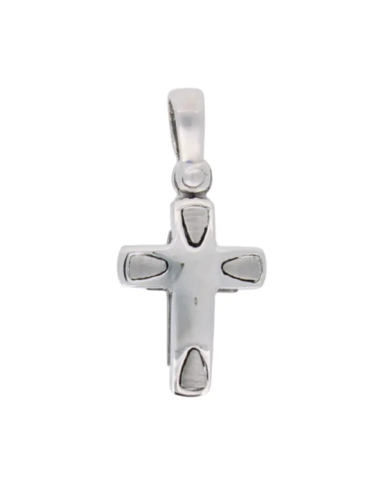 18CT W/G CROSS 501