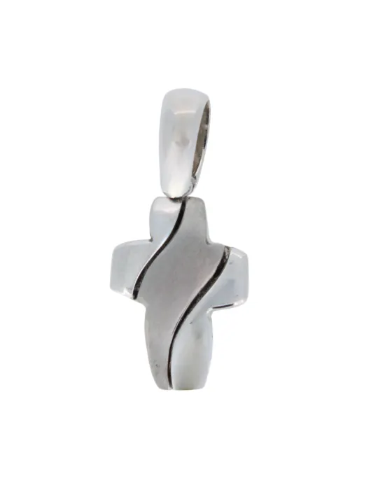 18CT W/G CROSS 502