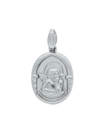 18CT W/G ANGEL MEDAL 511