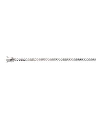 18CT W/G HALF BZL TEN 5pt/65s
