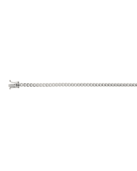 18CT W/G HALF BZL TEN 5pt/65s