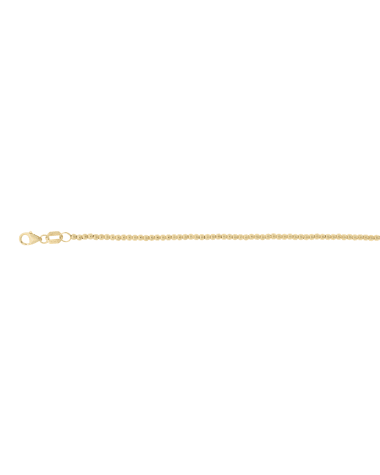 9CT Y/G BALL BLT 2.00mm/18cm