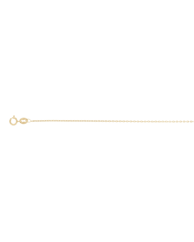 9CT Y/G OVAL DC TRA 0.8mm/45cm