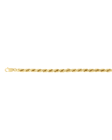 18CT Y/G DIAM C ROPE 3.6m/50cm