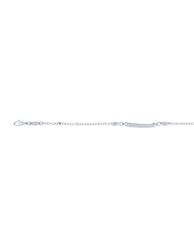18CT W/G OVAL TRACE ID 14-16cm