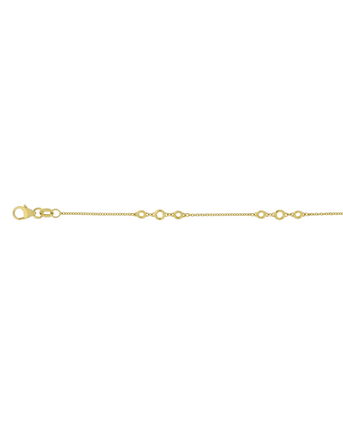 18CT Y/G DIA BTM 3-7-3pt/50cm