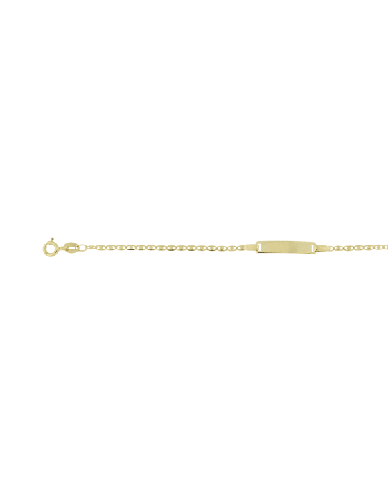9CT Y/G FANCY ID BRACE 14-16cm