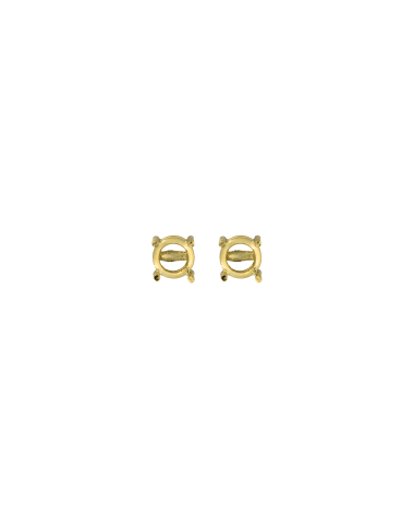 18CT Y/G TRAD EAR MOUNT 30pt