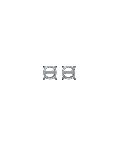 18CT W/G TRAD EAR MOUNT 50pt