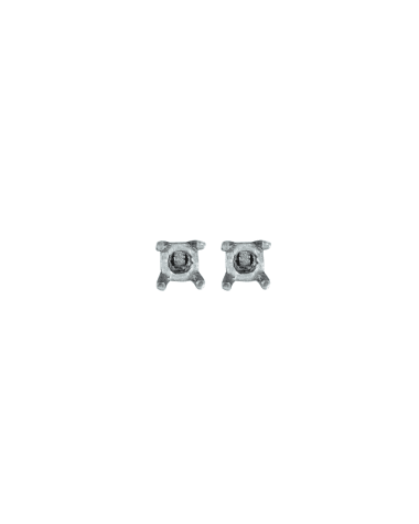 18CT W/G TRAD EAR MOUNT 7pt