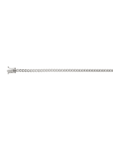 18CT W/G HALF BZL TEN 7pt/60s