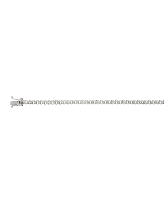 18CT W/G HALF BZL TEN 7pt/60s