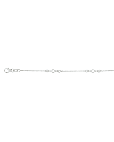 18CT W/G DIA BTM 3-7-3pt/50cm