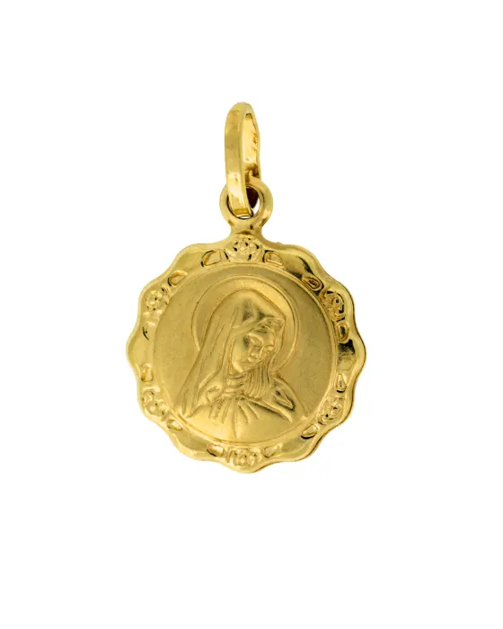 18CT Y/G MADONNA 15mm